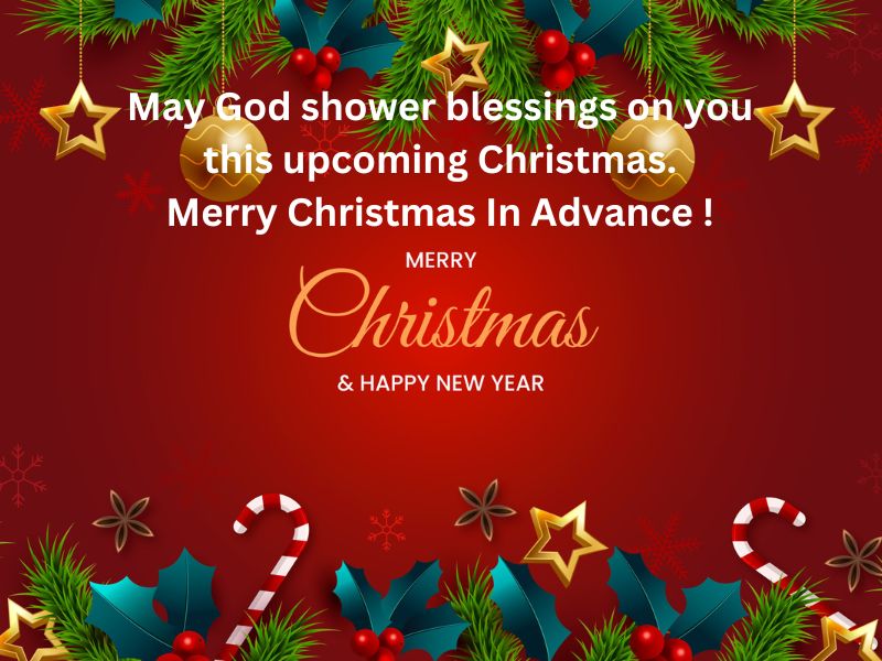 advance christmas wishes